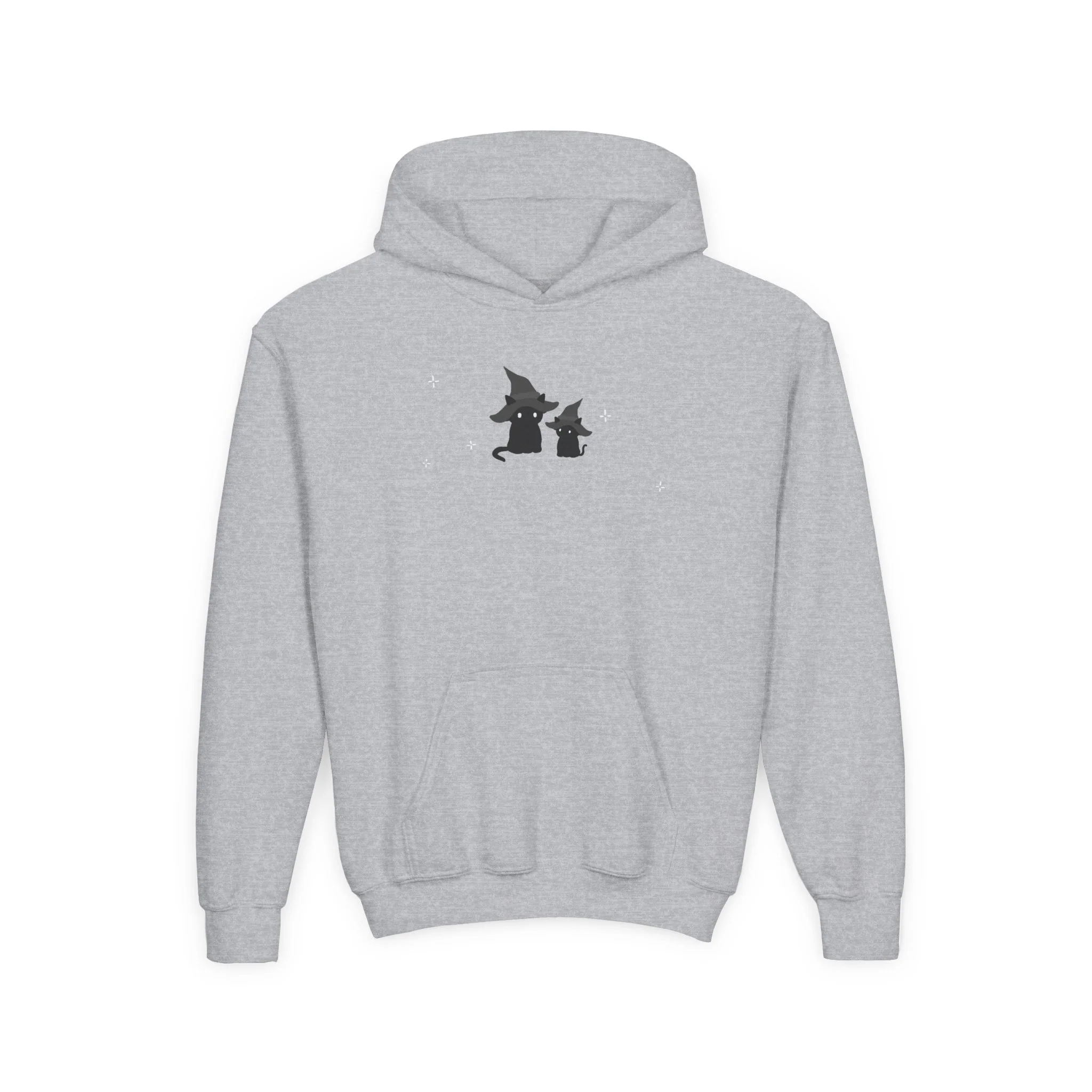 Black Cat: Youth Heavy Hooded Sweatshirt - Image 5
