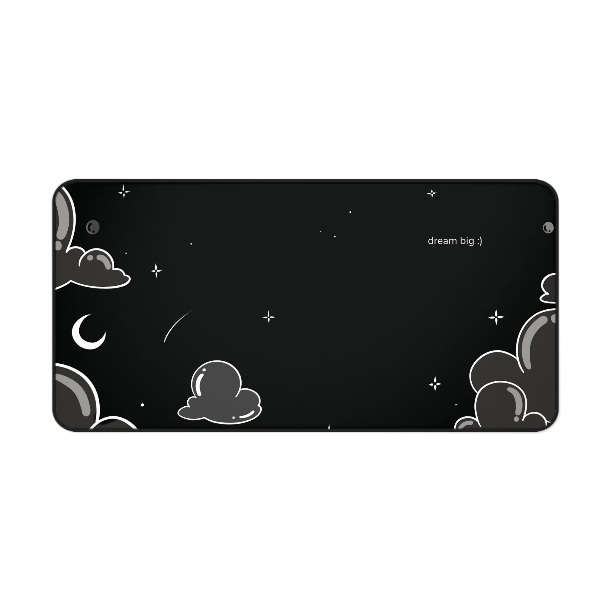 Bubble Cloud (dark) Desk Mat - Image 3