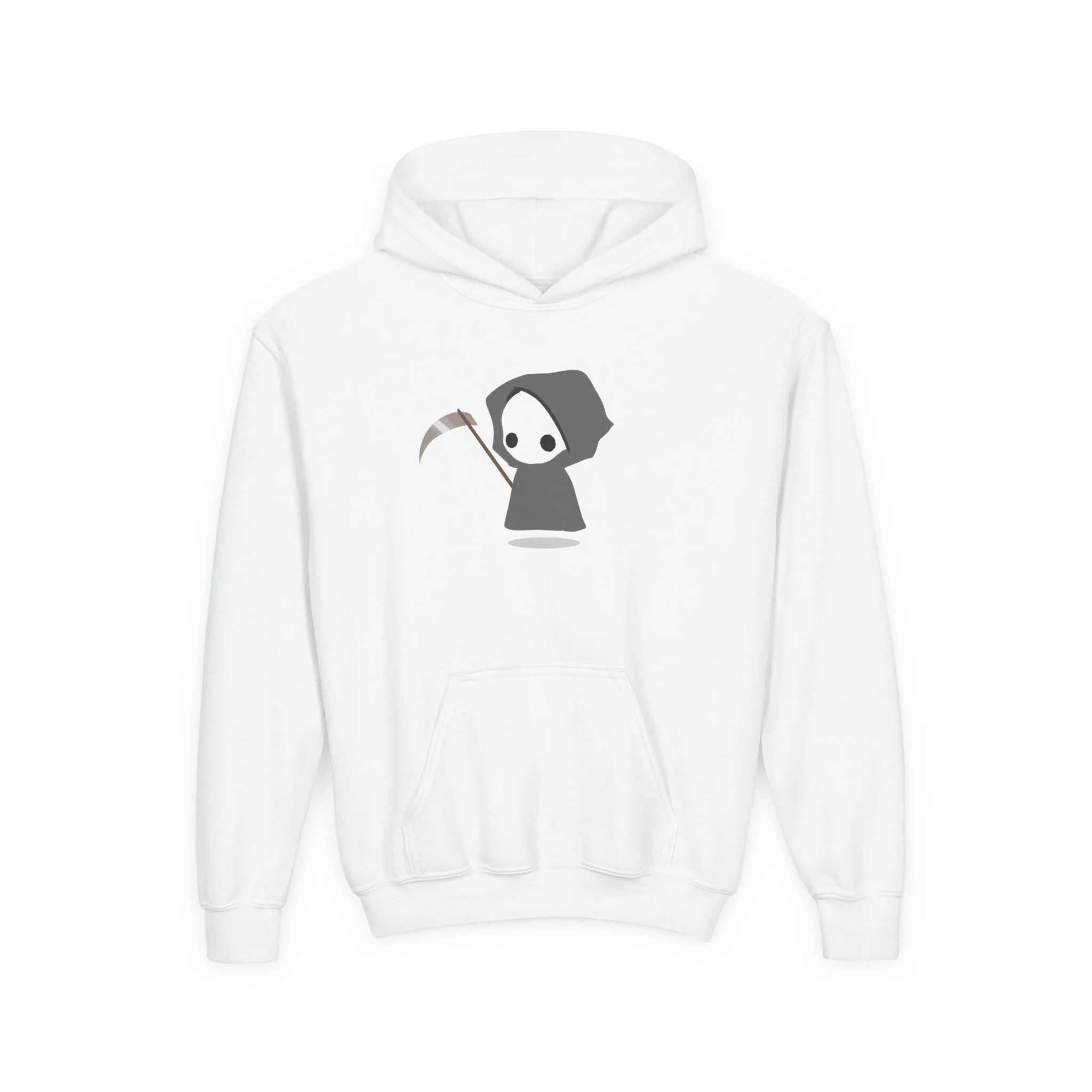 Cute Reaper: Youth Heavy Blend Hooded Sweatshirt - Image 3