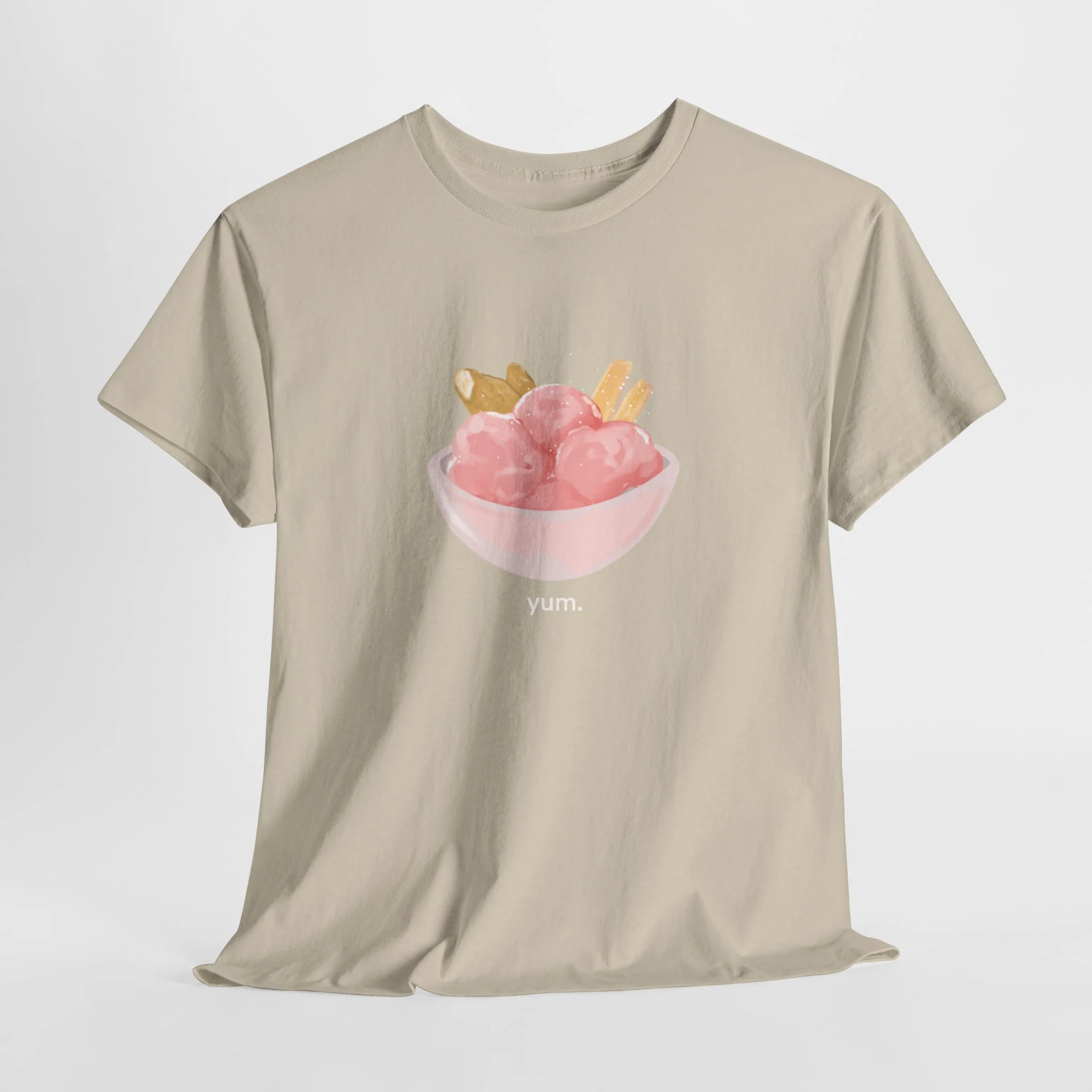 strawberry ice cream n fish n chips tshirt - Image 9